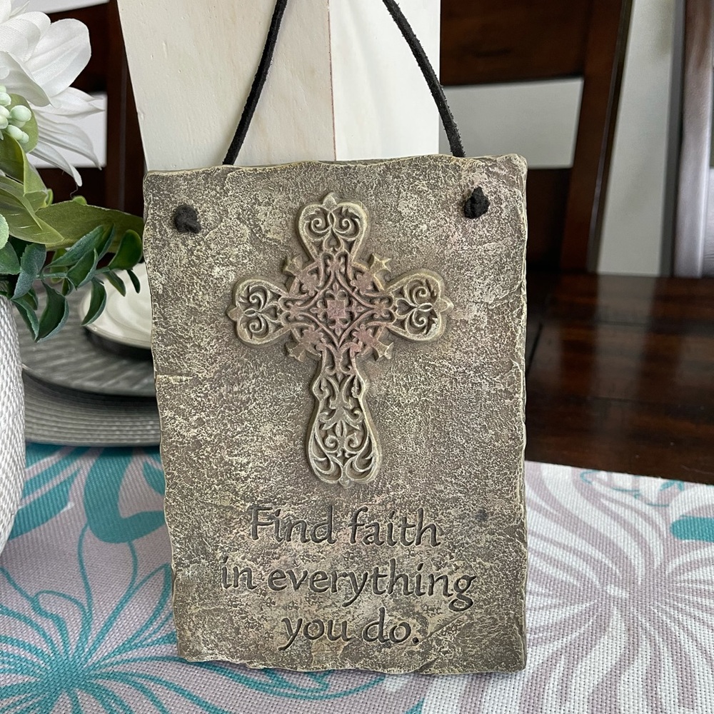 Wall Plaque. “Find Faith in Everything You Do”